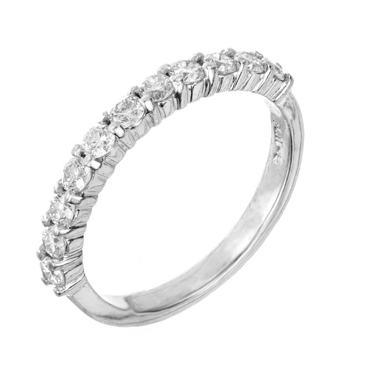 Peter Suchy .50 Carat Diamond Platinum Band Ring – image 3