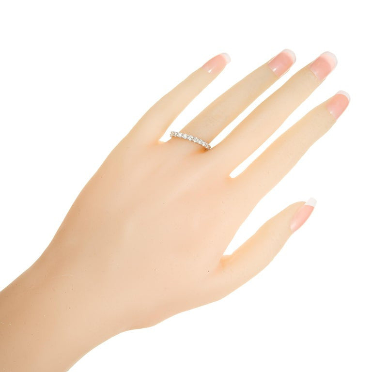 Peter Suchy .50 Carat Diamond Platinum Band Ring – image 7