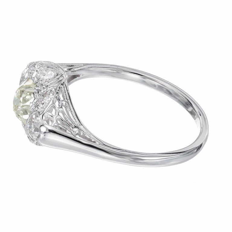 1.07 Carat Diamond Platinum Engagement Ring – image 5