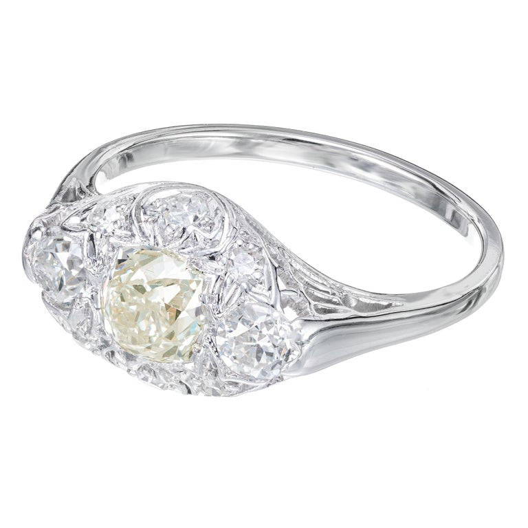 1.07 Carat Diamond Platinum Engagement Ring – image 6