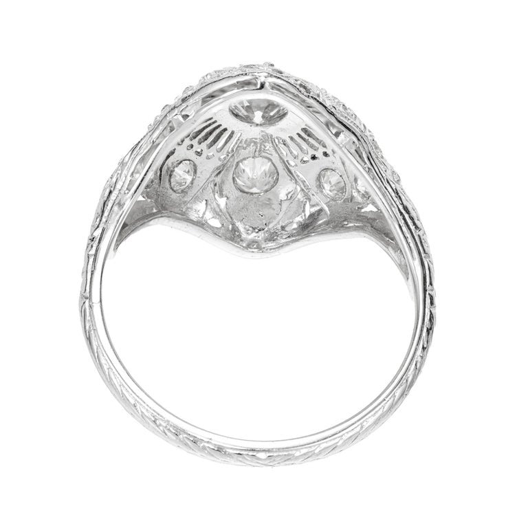 .60 Carat Diamond Platinum Filaree Dome Ring – image 5