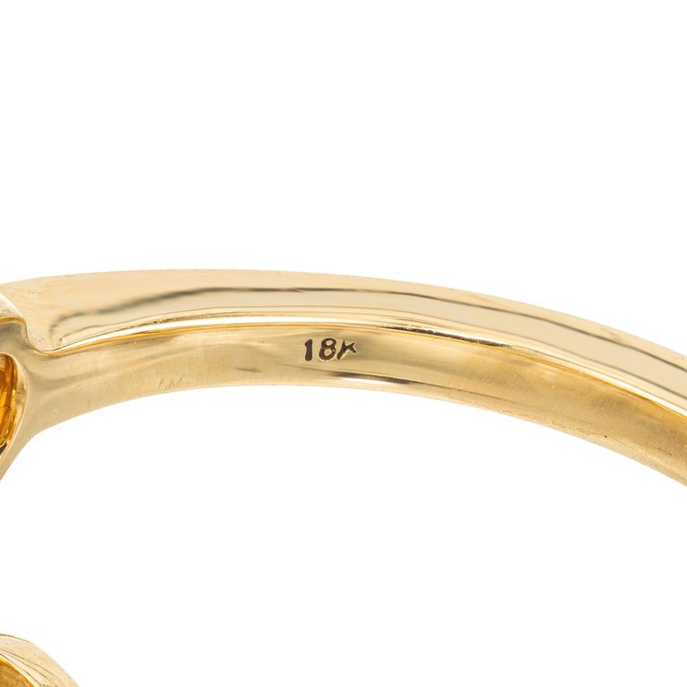 GIA Certified 1.94 Carat Diamond Yellow Gold Three-Stone Engagement Ring – image 6
