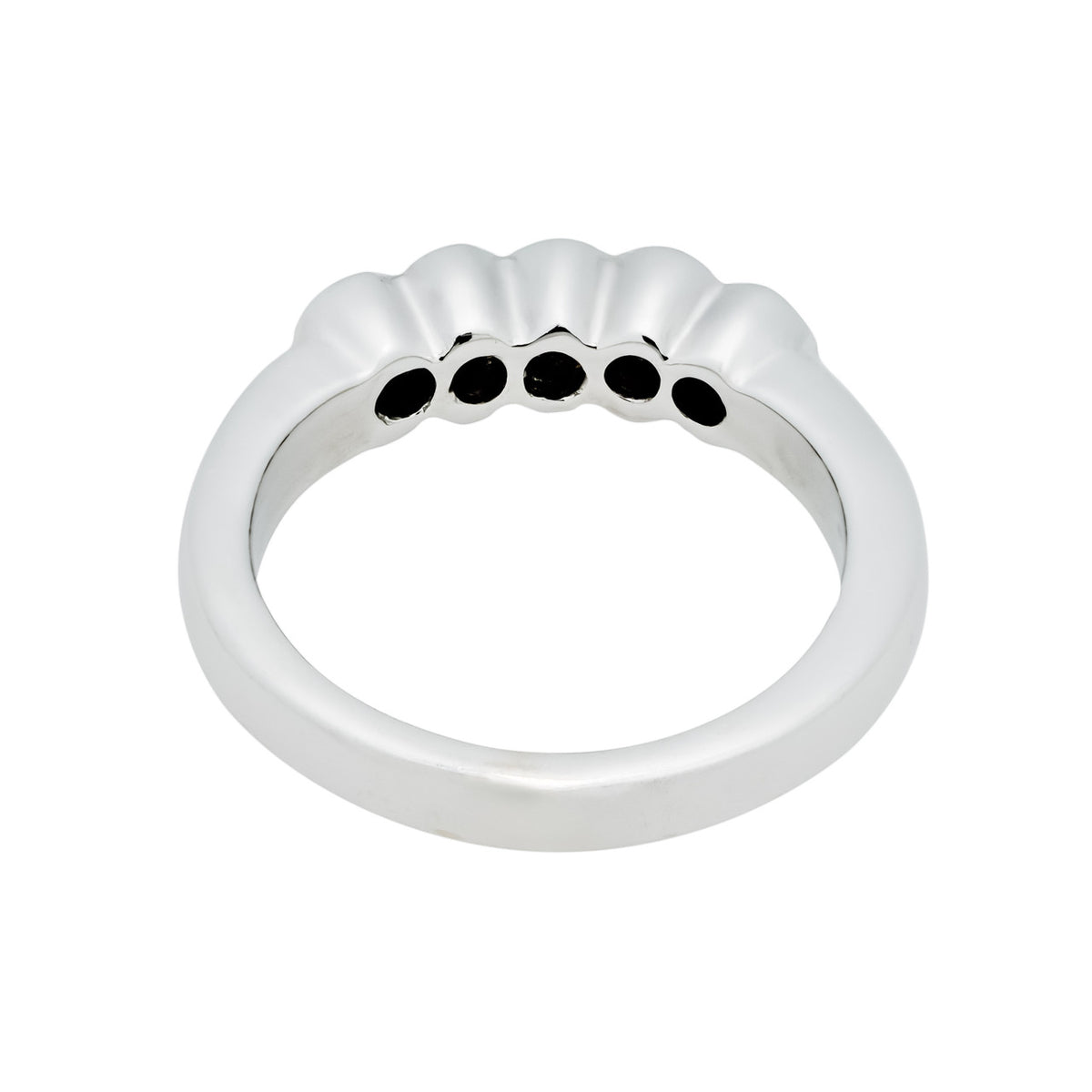 .55 Carat Diamond White Gold Wedding Band Ring – image 3