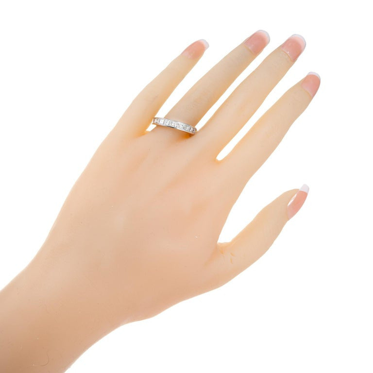 Peter Suchy 2.48 Carat Emerald Cut Diamond Platinum Wedding Band Ring – image 7