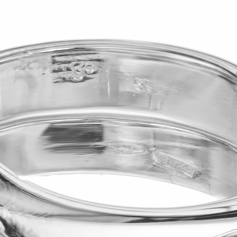 .50 Carat Pave Diamond White Gold Wrap Snake Ring – image 6