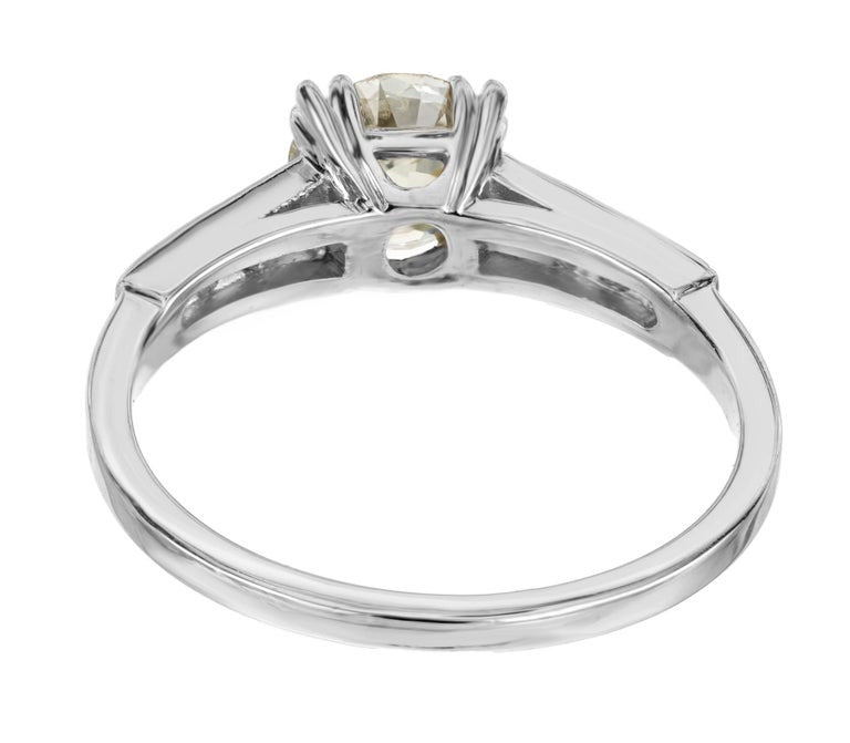 EGL Certified 1.15 Carat Diamond Platinum Engagement Ring – image 6