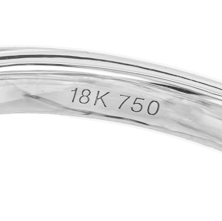 Peter Suchy .90 Carat Pear Shape Diamond White Gold Flower Ring – image 5