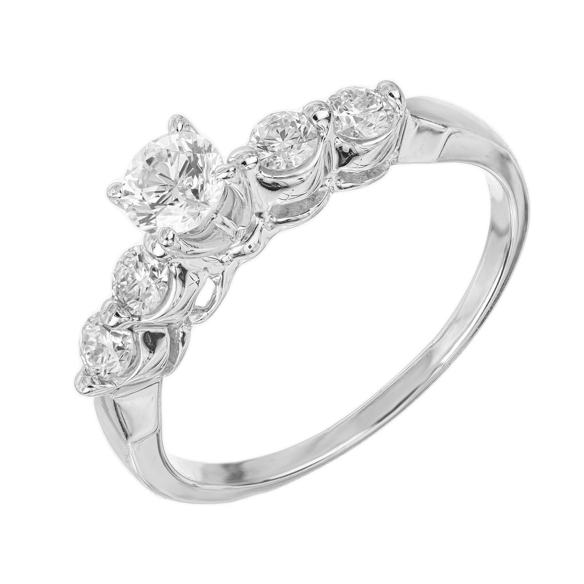 .50 Carat Diamond White Gold Engagement Ring