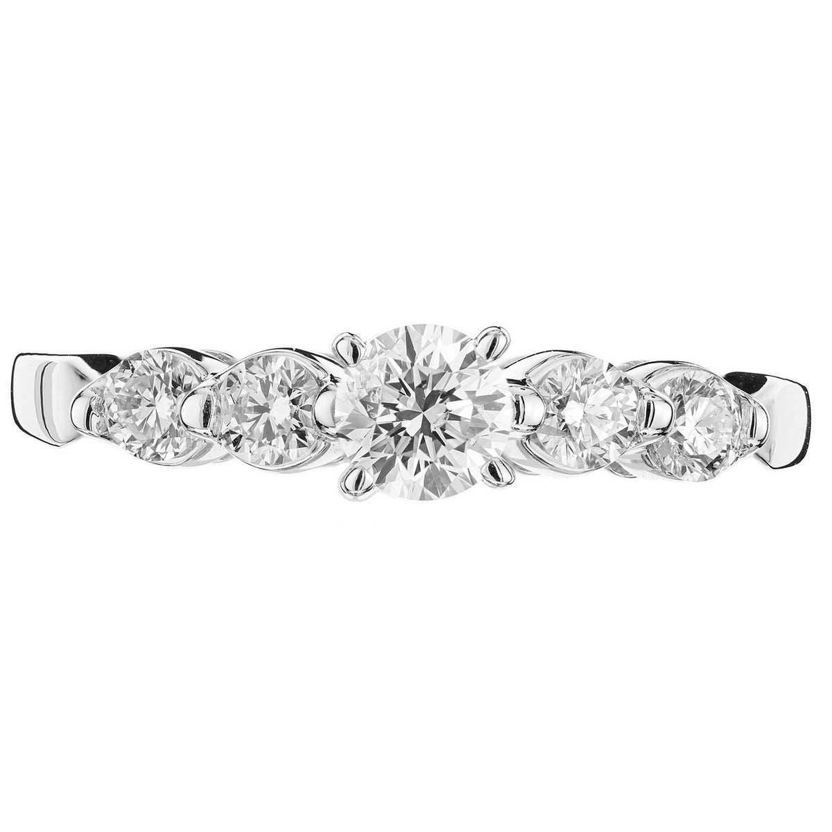 .50 Carat Diamond White Gold Engagement Ring – image 2