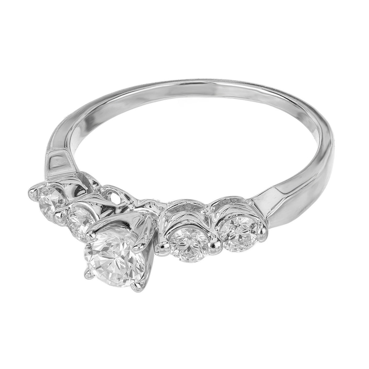 .50 Carat Diamond White Gold Engagement Ring – image 3