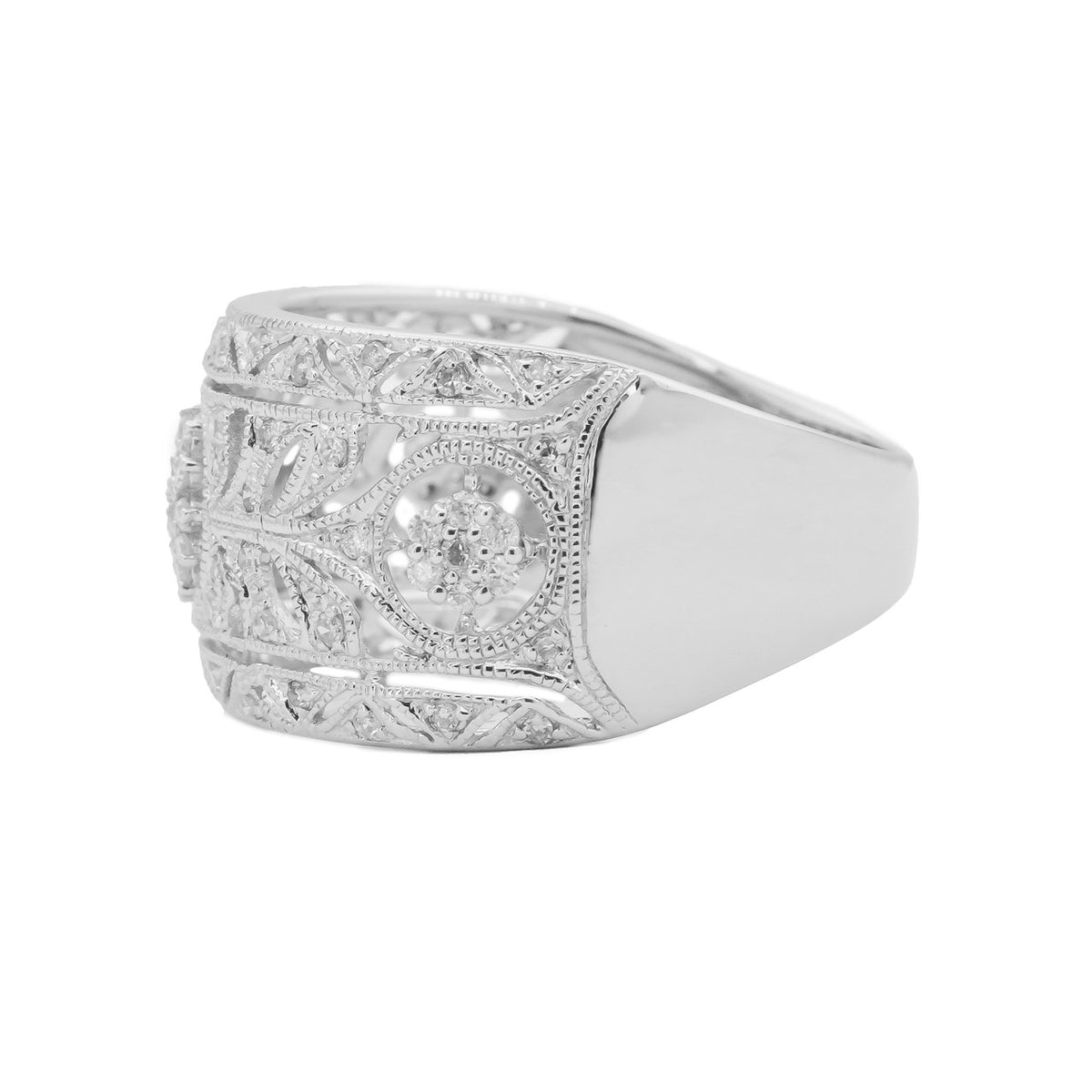 Effy .45 Carat Diamond White Gold Band Ring – image 2