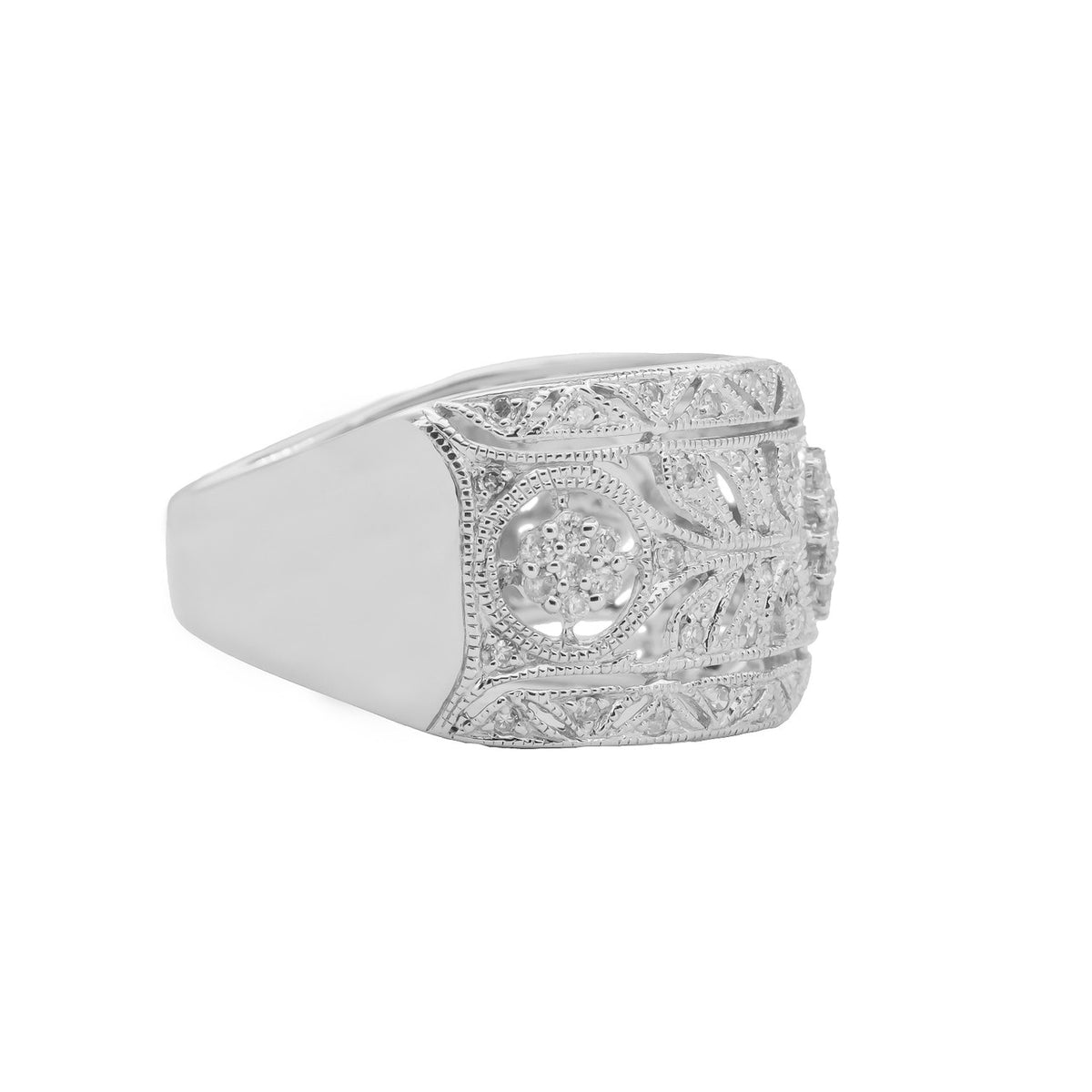 Effy .45 Carat Diamond White Gold Band Ring – image 3