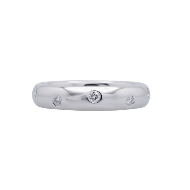 Tiffany & Co Etoile .22 Carat Diamond Platinum Eternity Band Ring