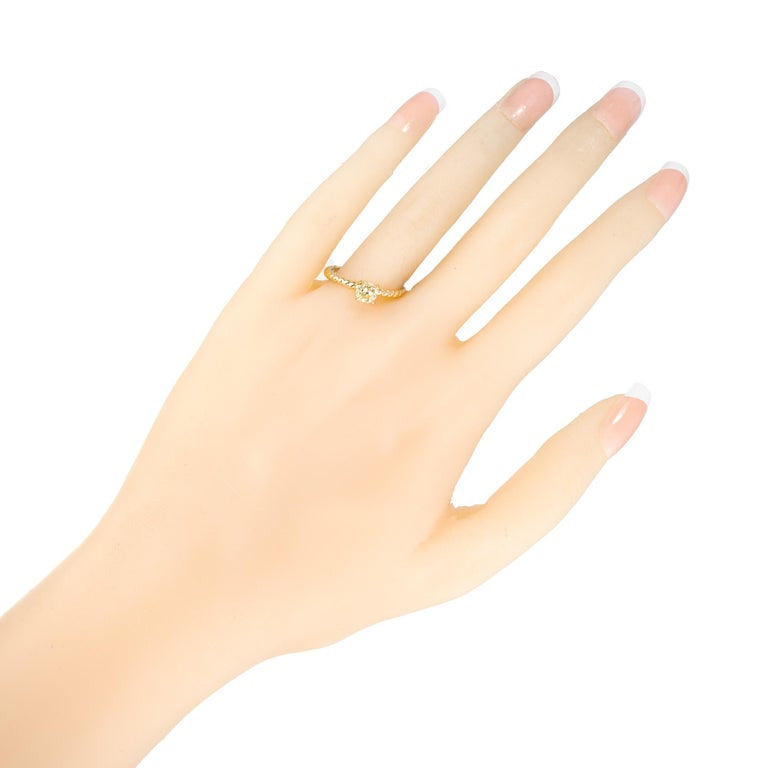 Peter Suchy GIA Certified .56 Carat Round Diamond Yellow Gold Engagement Ring – image 8