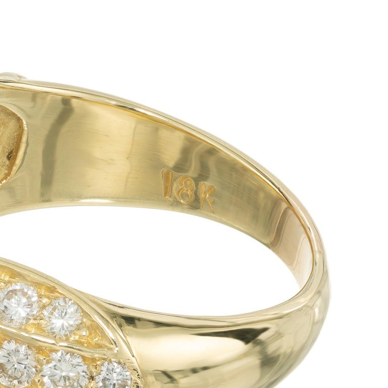 GIA Certified 3.01 Carat Round Diamond Yellow Gold Engagement Ring – image 7