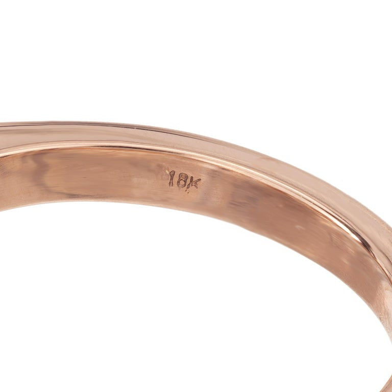 Peter Suchy GIA 3.01 Carat Diamond Rose Gold Three-Stone Engagement Ring – image 7