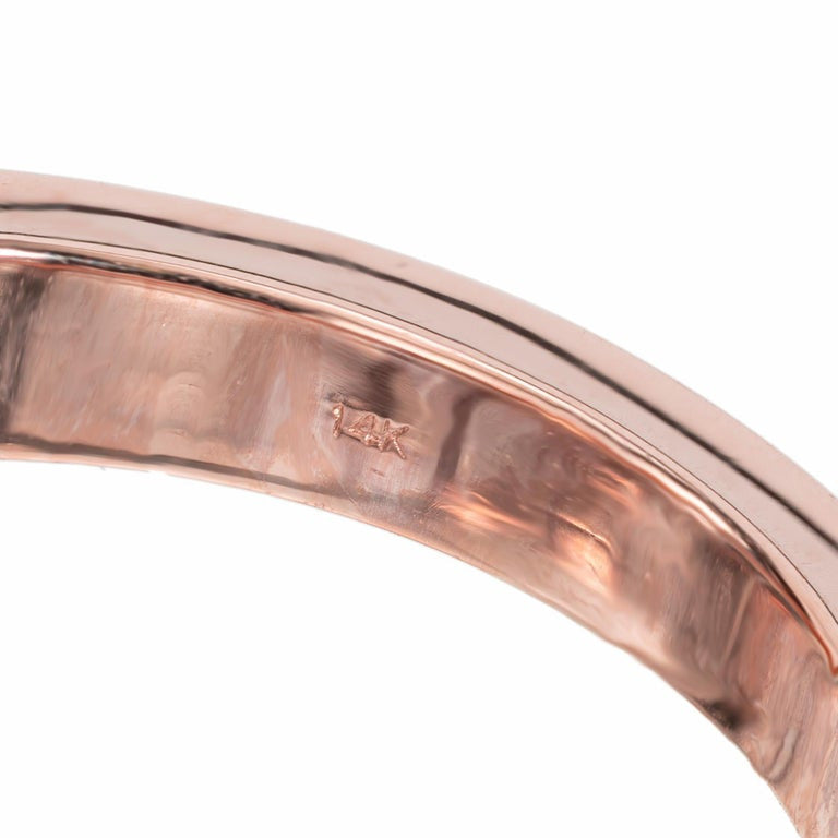 Peter Suchy GIA Certified 3.08 Carat Round Diamond Rose Gold Engagement Ring – image 7