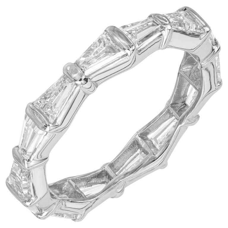 Peter Suchy 1.75 Carat Baguette Diamond Platinum Eternity Wedding Band Ring
