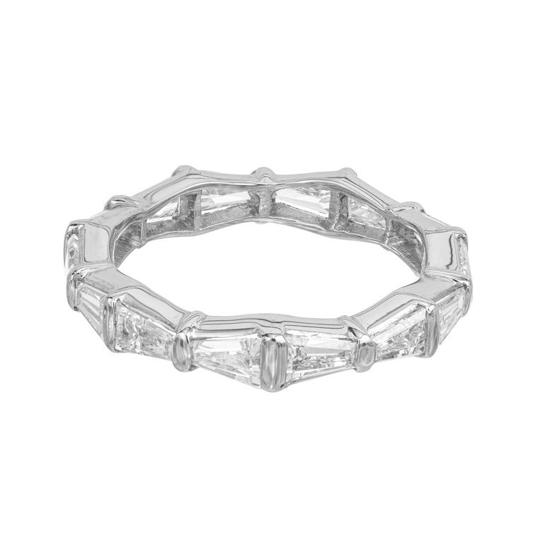 Peter Suchy 1.75 Carat Baguette Diamond Platinum Eternity Wedding Band Ring – image 2