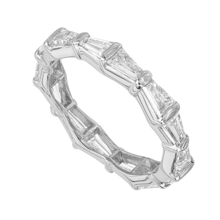 Peter Suchy 1.75 Carat Baguette Diamond Platinum Eternity Wedding Band Ring – image 3