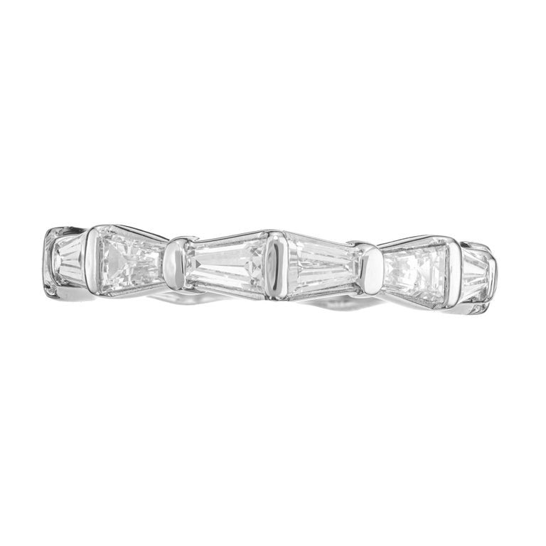 Peter Suchy 1.75 Carat Baguette Diamond Platinum Eternity Wedding Band Ring – image 4