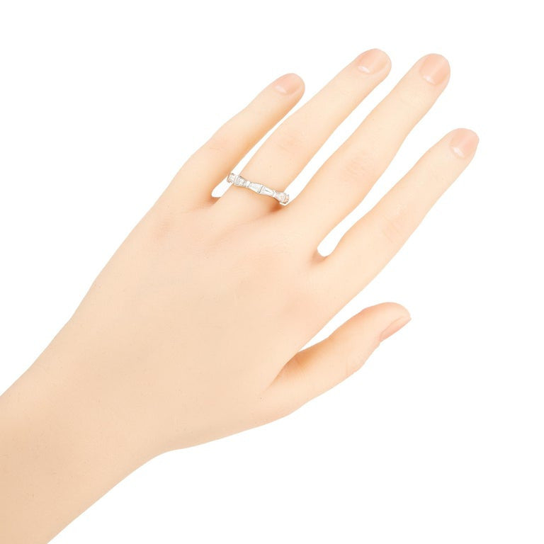 Peter Suchy 1.75 Carat Baguette Diamond Platinum Eternity Wedding Band Ring – image 5