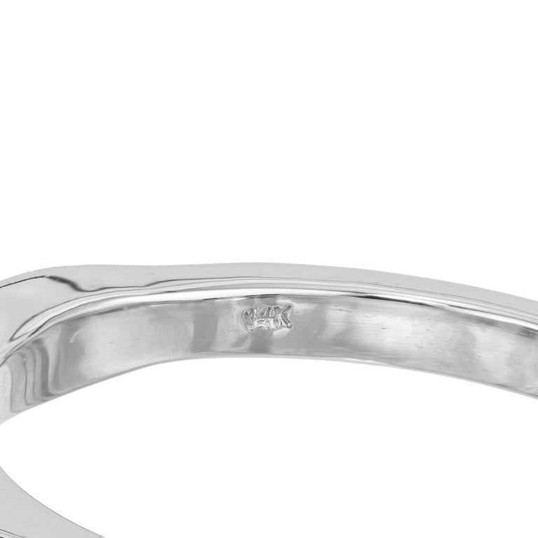 Peter Suchy EGL Certified .79 Carat Old Mine Diamond White Gold Engagement Ring – image 7