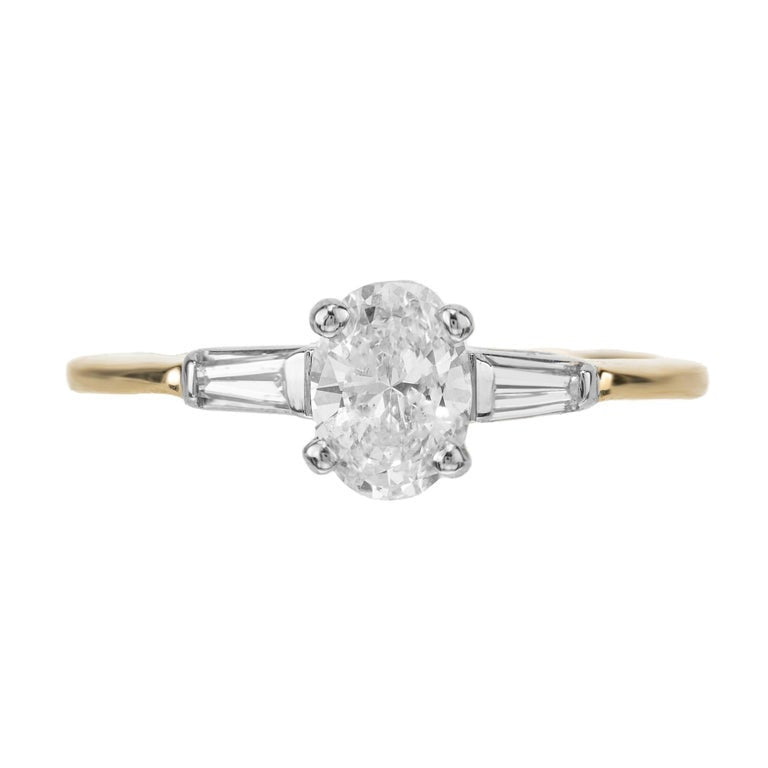 Peter Suchy GIA Certified .63 Carat Diamond Two Tone Gold Engagement Ring – image 2