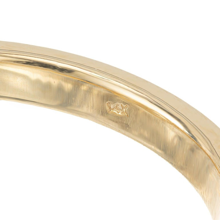 Peter Suchy GIA 2.10 Carat Diamond Yellow Gold Toe et Moi Engagement Ring – image 8