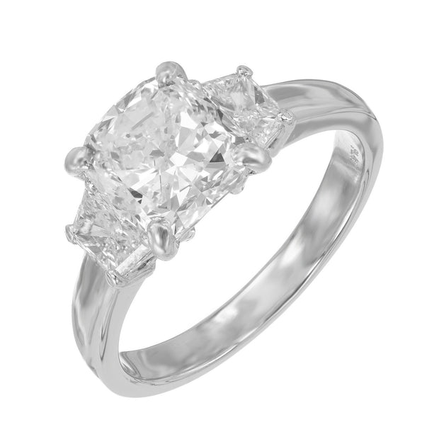 Peter Suchy GIA Certified 2.28 Carat Diamond Platinum Ring