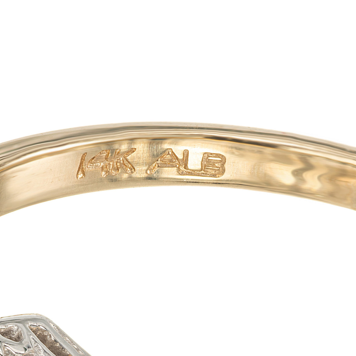 EGL Certified 1.12 Carat Diamond Two Tone Gold Engagement Ring – image 7