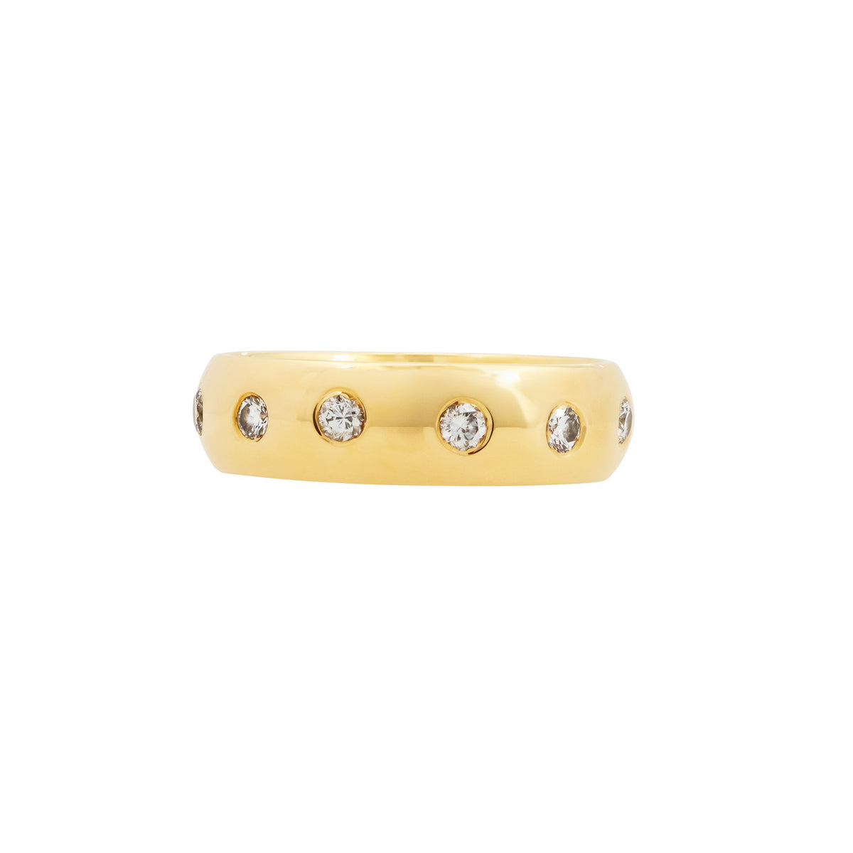 .50 Carat Diamond Yellow Gold Eternity Band Ring