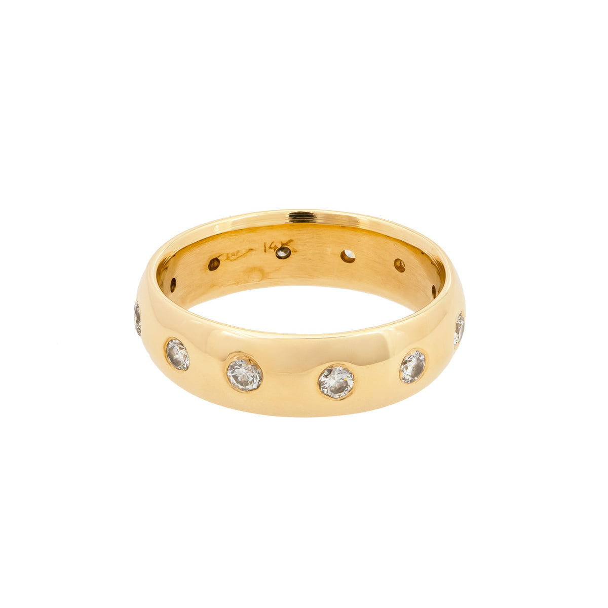 .50 Carat Diamond Yellow Gold Eternity Band Ring – image 2