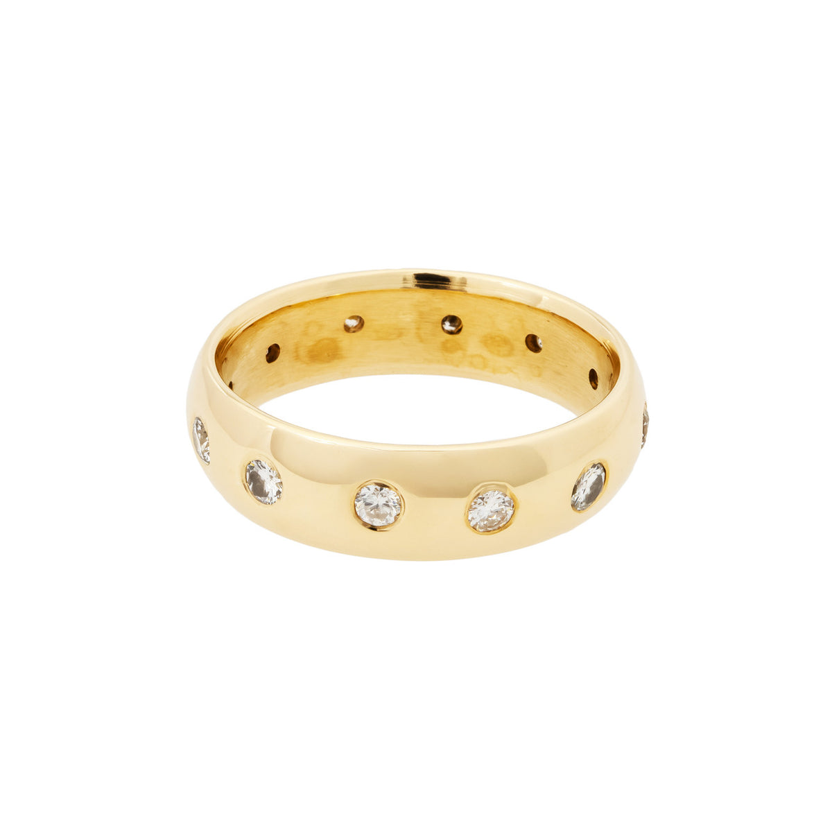.50 Carat Diamond Yellow Gold Eternity Band Ring – image 3