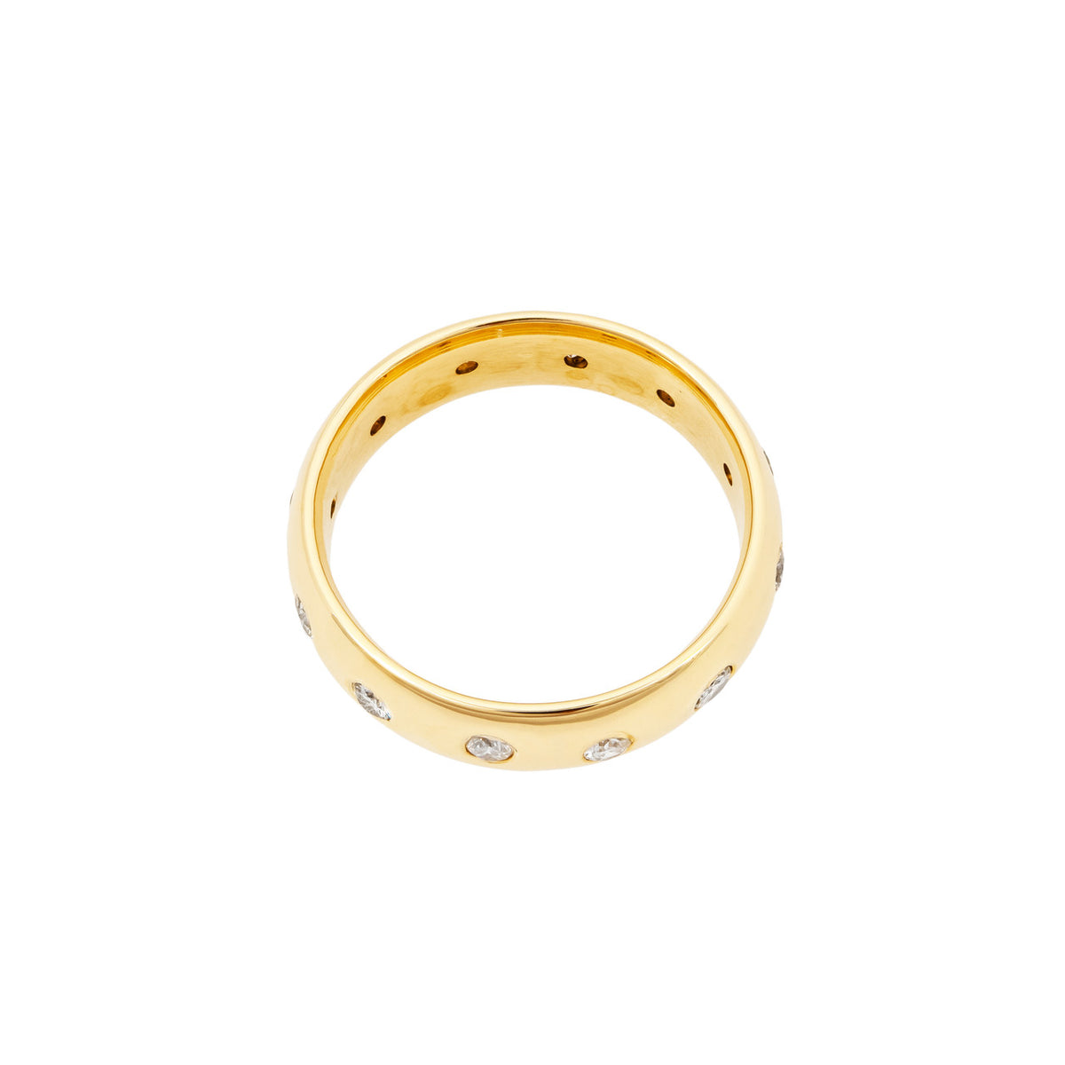 .50 Carat Diamond Yellow Gold Eternity Band Ring – image 4