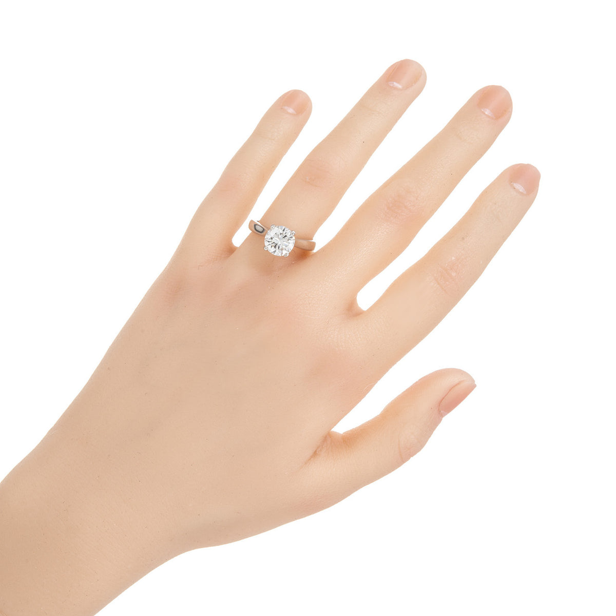 Peter Suchy GIA Certified Round 2.01 Carat Diamond Platinum Solitaire Ring – image 6
