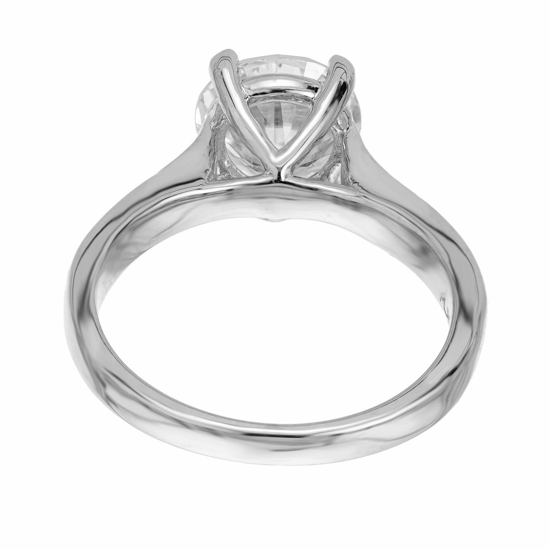 Peter Suchy GIA Certified Round 2.01 Carat Diamond Platinum Solitaire Ring – image 7