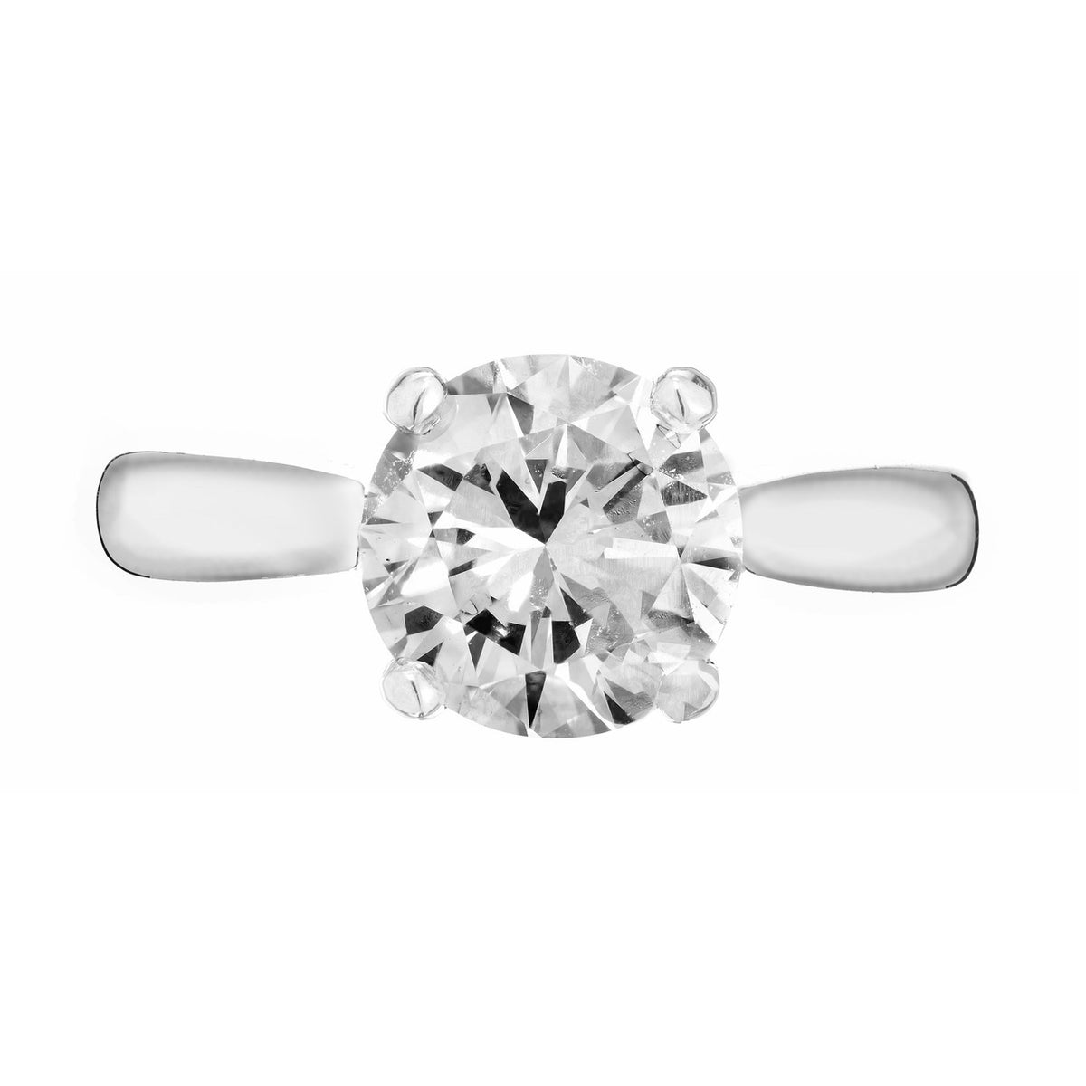 Peter Suchy GIA Certified Round 2.01 Carat Diamond Platinum Solitaire Ring – image 8