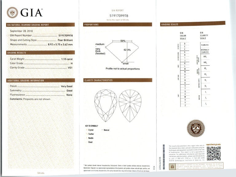 Peter Suchy GIA Certified 2.11 Carat Diamond Platinum Dangle Earrings – image 4