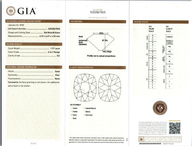 Peter Suchy GIA Certified 3.25 Carat Diamond Yellow Gold Stud Earrings – image 3