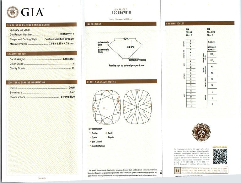 Peter Suchy GIA Certified 3.25 Carat Diamond Yellow Gold Stud Earrings – image 4