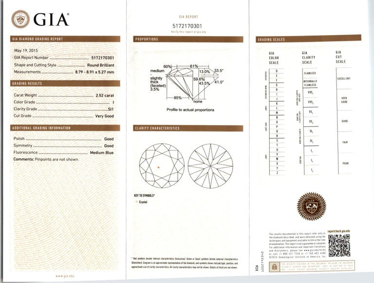 Peter Suchy GIA Certified 5.03 Carat Diamond Platinum Stud Earrings – image 4