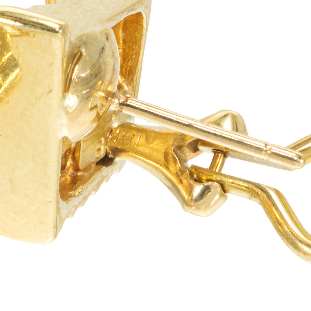 Susa .7 Carat Diamond Yellow Gold Earrings – image 6