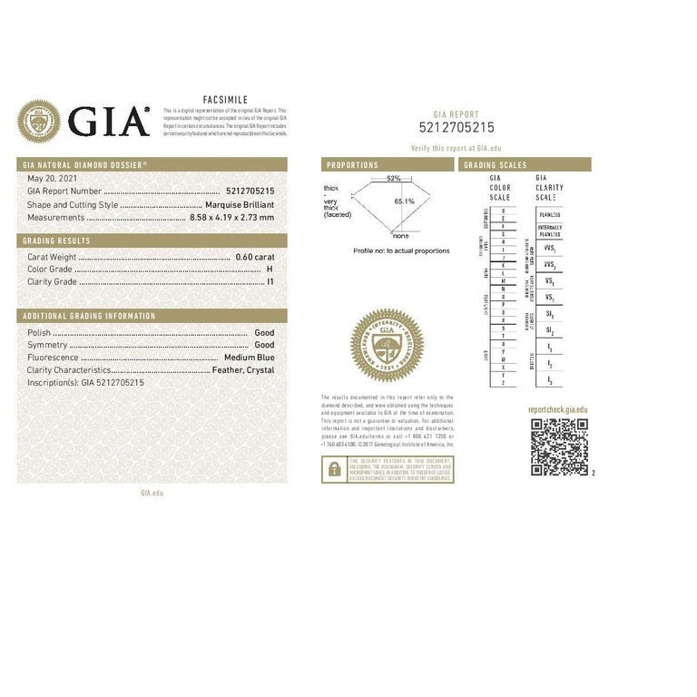 Peter Suchy GIA Certified .60 Carat Diamond White Gold Pendant Necklace – image 4
