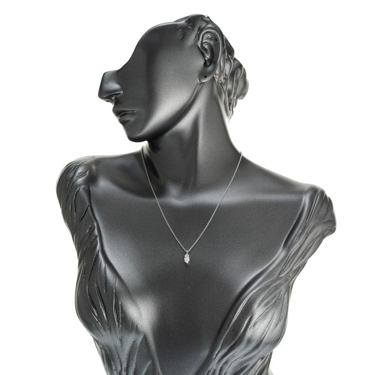 Peter Suchy GIA Certified .60 Carat Diamond White Gold Pendant Necklace – image 7