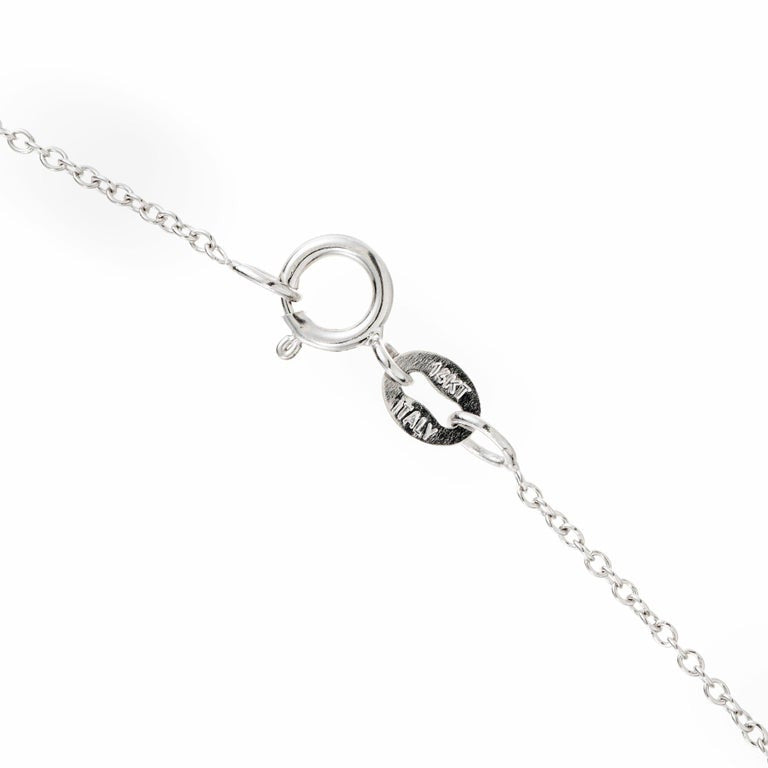 Peter Suchy EGL Certified .76 Carat Diamond White Gold Pendant Necklace – image 5
