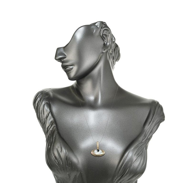 Kabana .6 Carat Diamond Gold Evil Eye Pendant – image 5