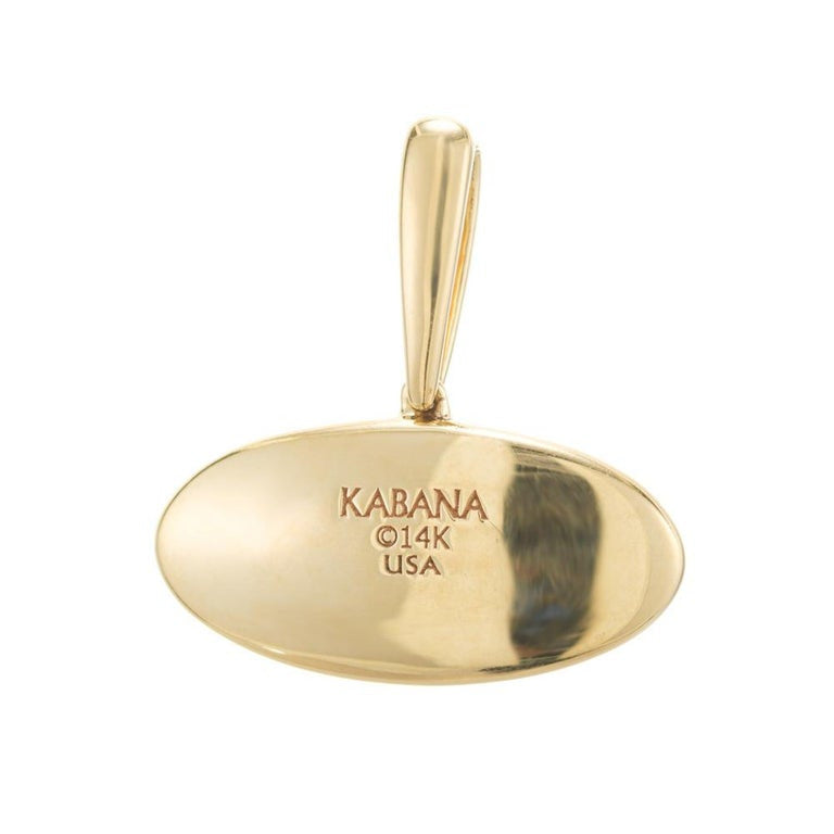 Kabana .6 Carat Diamond Yellow Gold Evil Eye Pendant – image 4