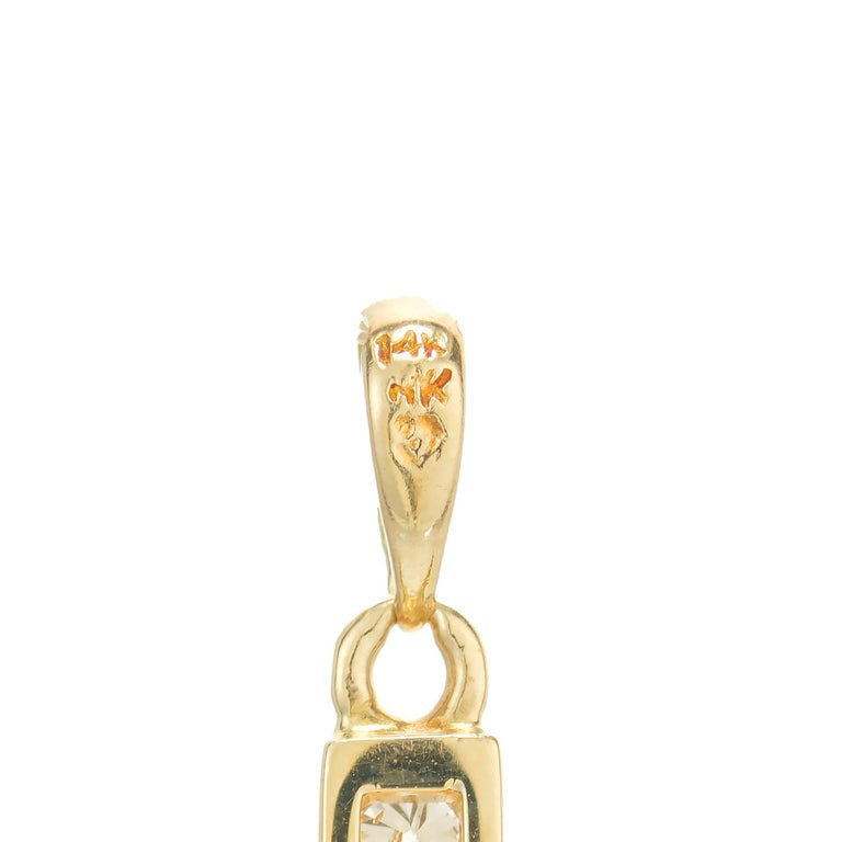 .75 Carat Round Brilliant Cut Diamond Yellow Gold Cross – image 5
