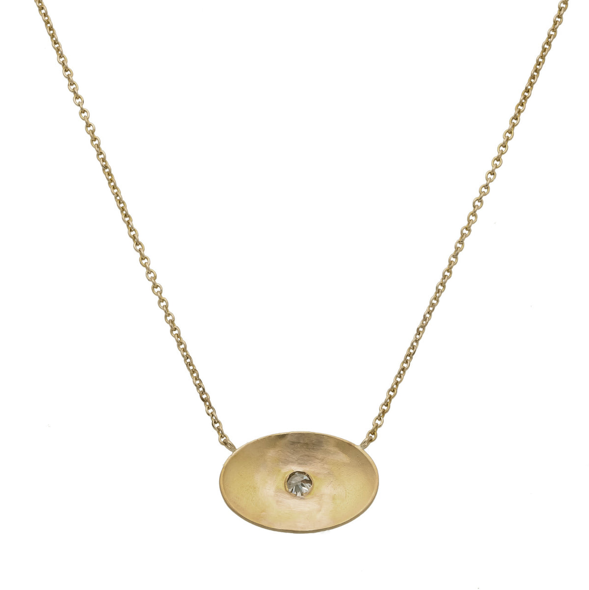 .25 Carat Diamond Yellow Gold Pendant Necklace – image 4